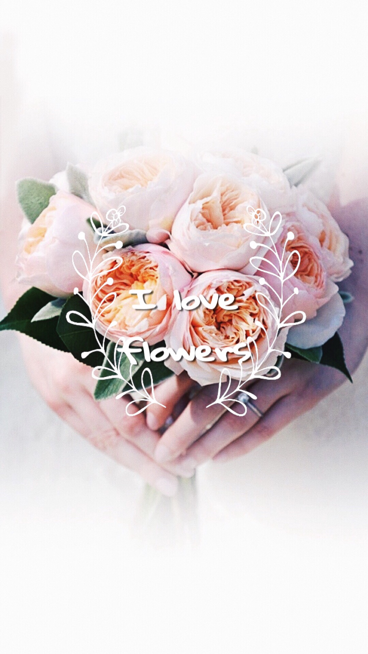 i love flowers 小碎花自制原创壁纸