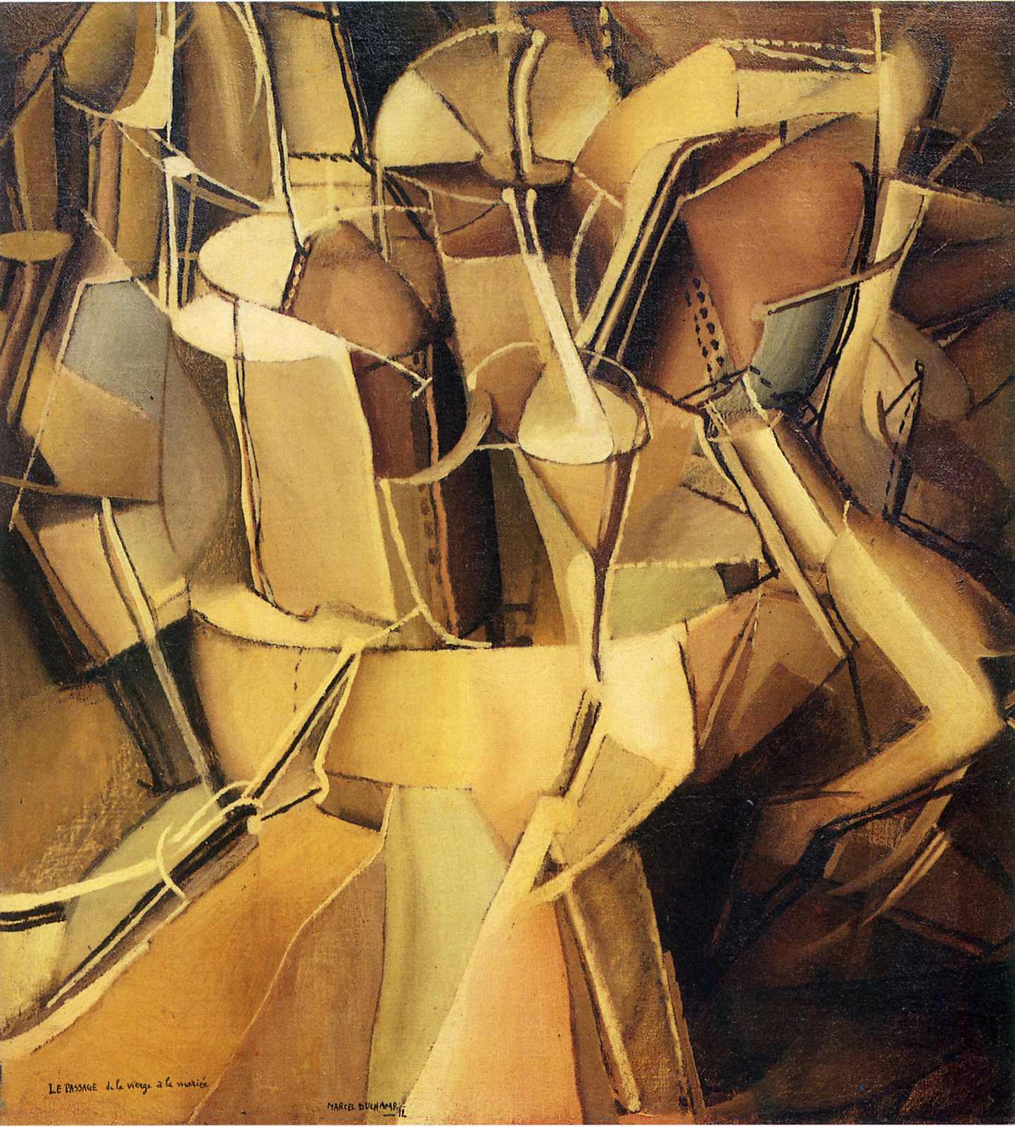 5 cm 作品年代:1912 作品材质:布面油画马塞尔·杜尚marcel duchamp