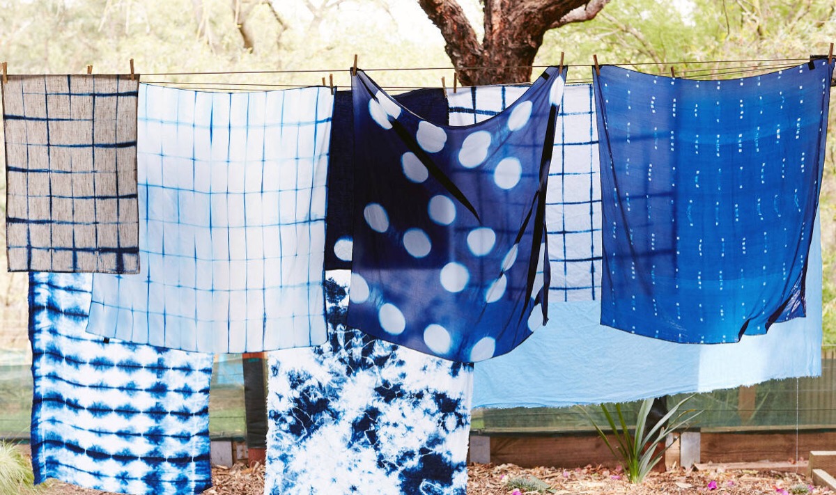 染出来的纹样很简约~ 有了我们的几何夹板,这些纹样实现起来也很简单