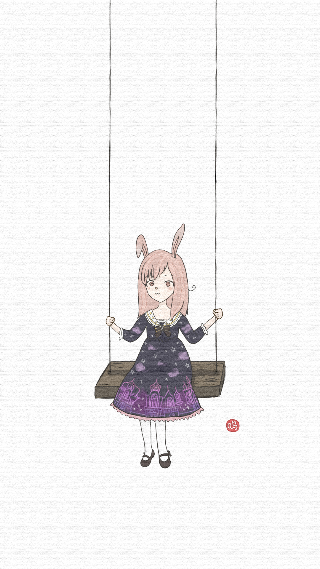 森系lolita小裙子兔女孩