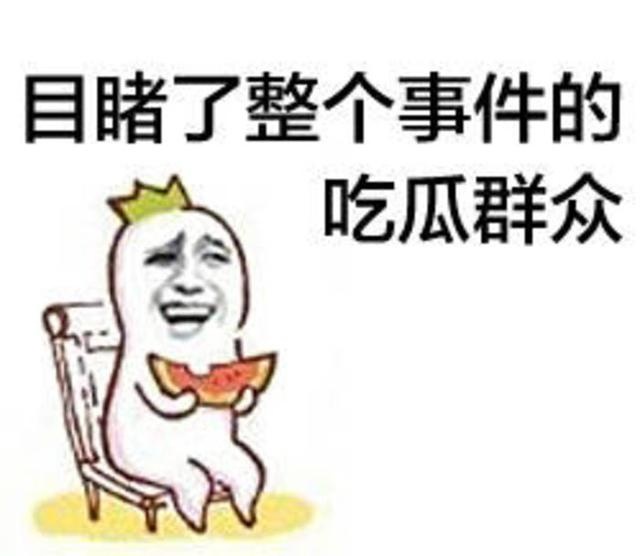 目睹了整个事件的吃瓜群众表情包