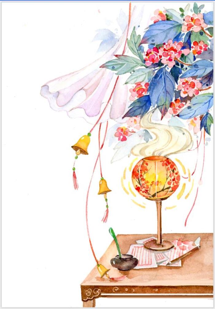 【古风水彩】作者:猫耳朵菲菲