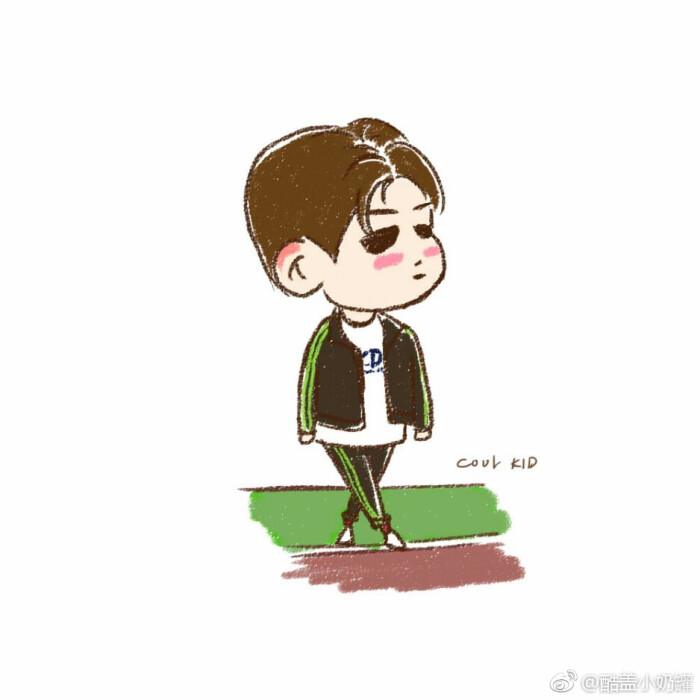男版produce101 wanna·one 赖冠霖 卡通 cr.logo