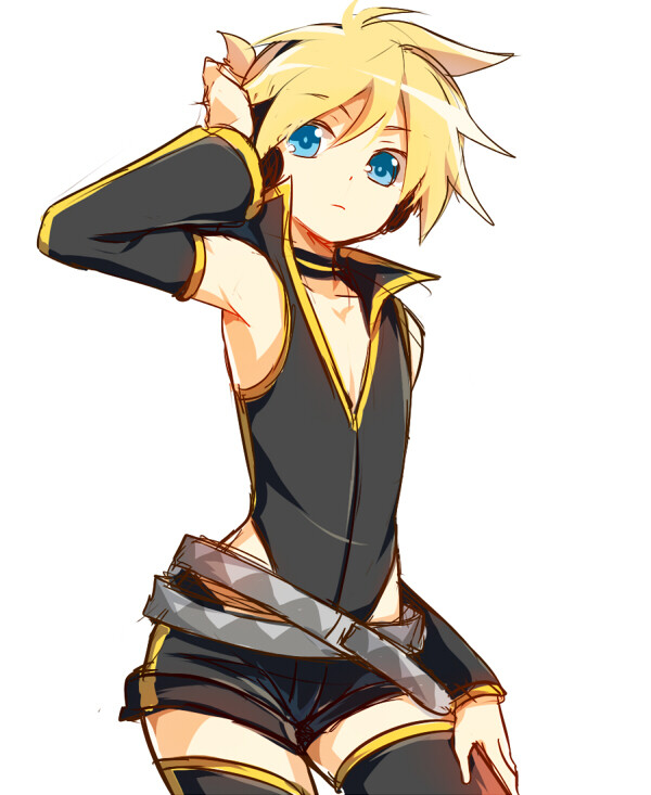镜音双子 vocaloid 镜音连 v家 米冉冉 pixiv id:50928157