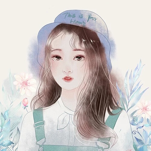 【自配系列转载注明】女头像 手绘 定制@taobao 萌系 闺蜜头像 一对儿