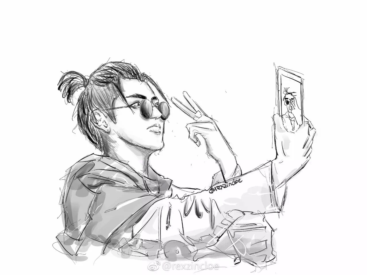 吴亦凡中国有嘻哈手绘作品