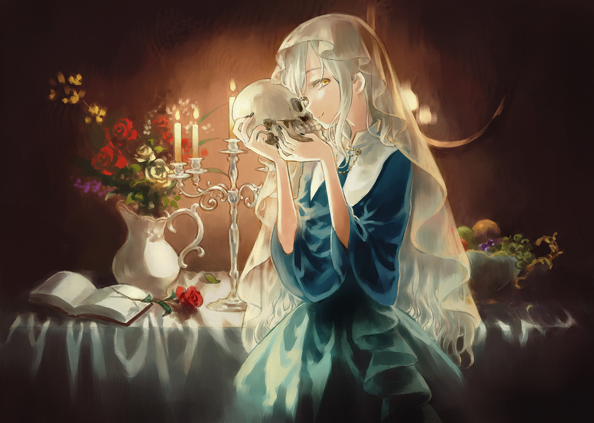 少女 骷髅