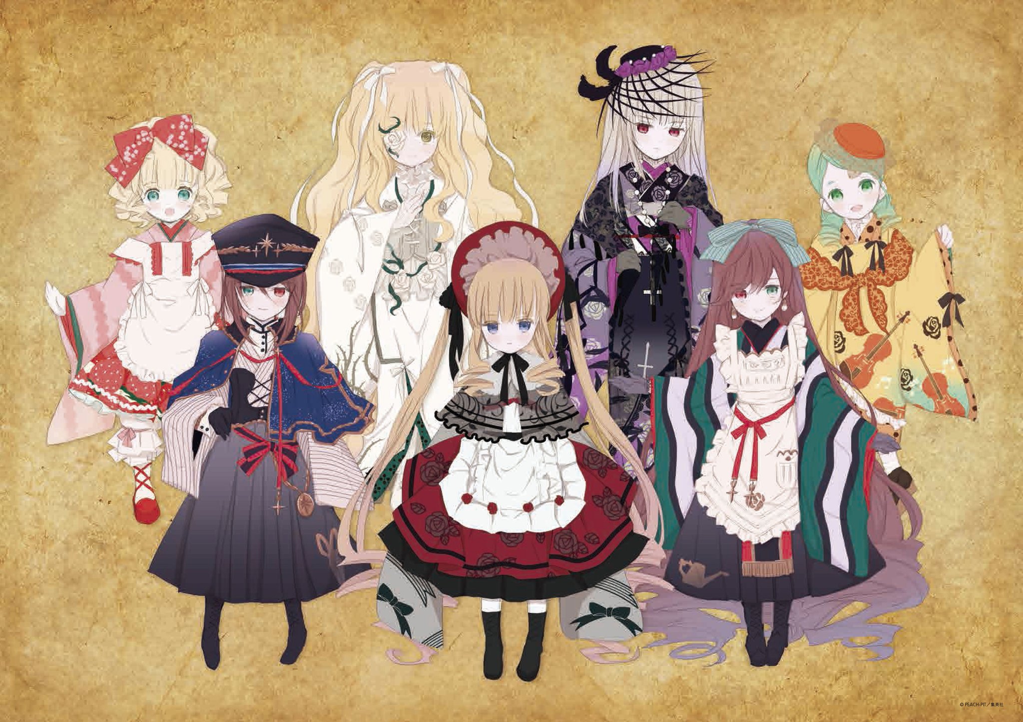蔷薇少女蔷薇少女ローゼンメイデン rozen maiden [水银灯/金糸雀/翠