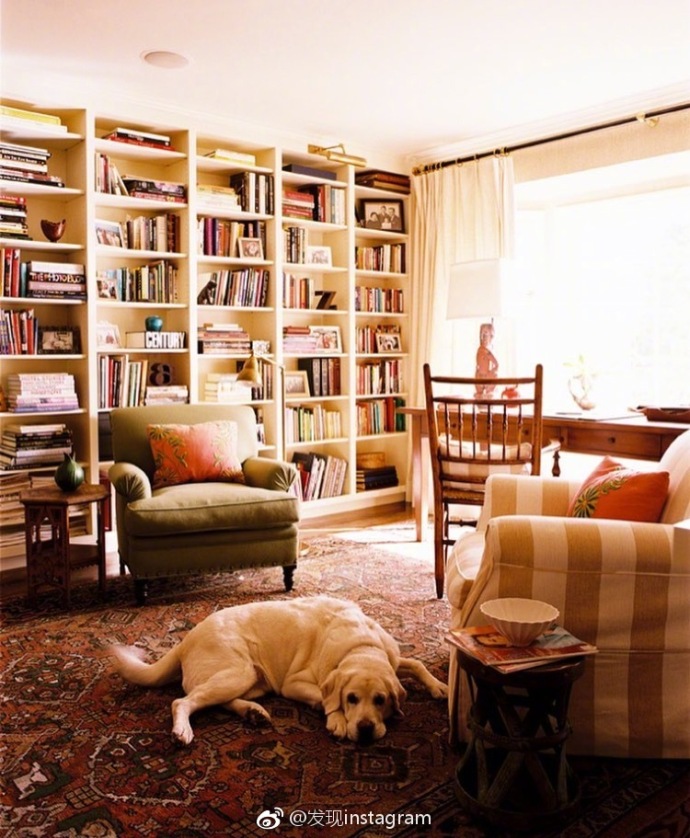 以后的家中一定要有一个大书房ins:shelfjoy