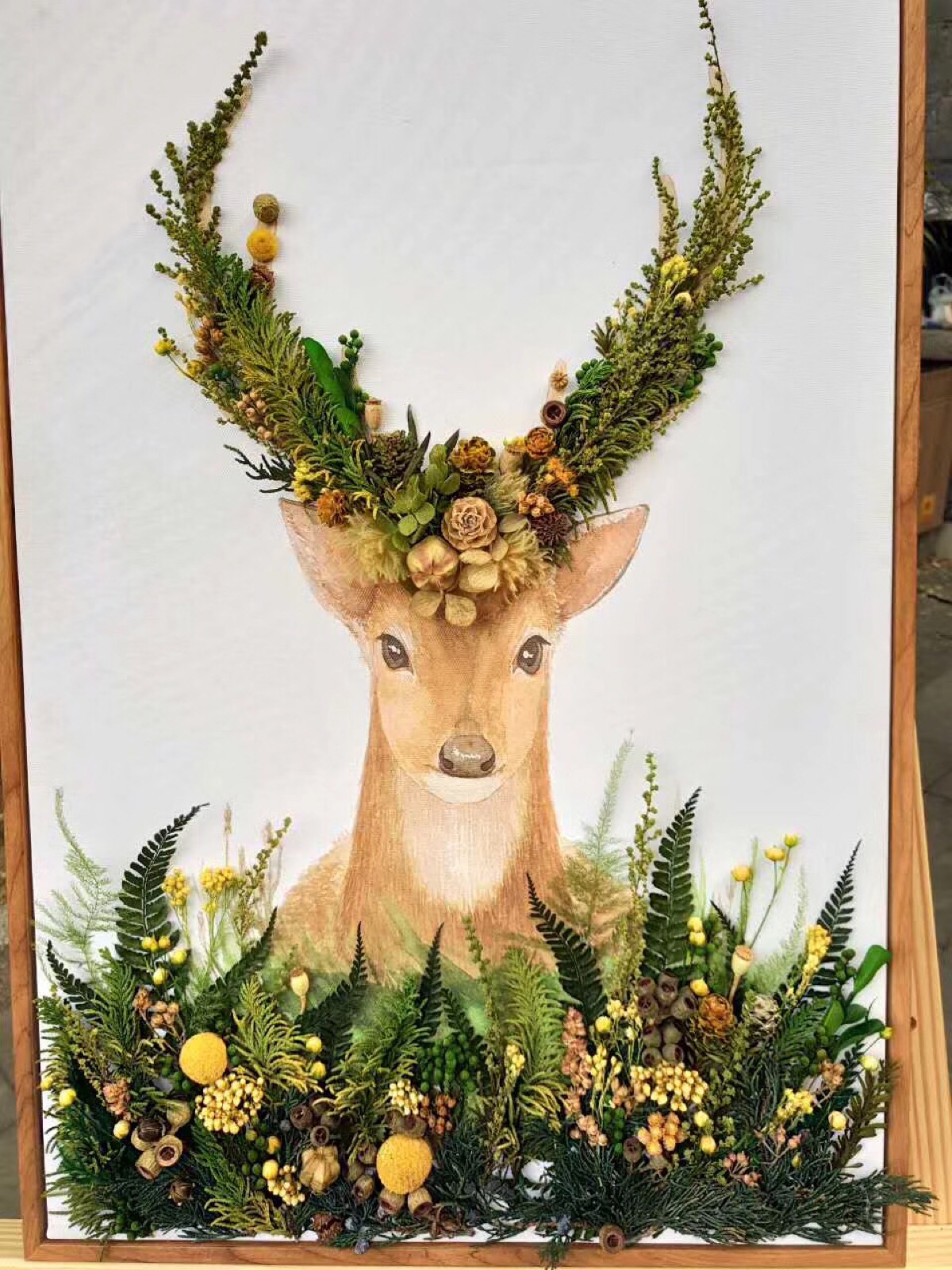 哇,永生花系列,自己买副画,感觉也可以弄得美美的