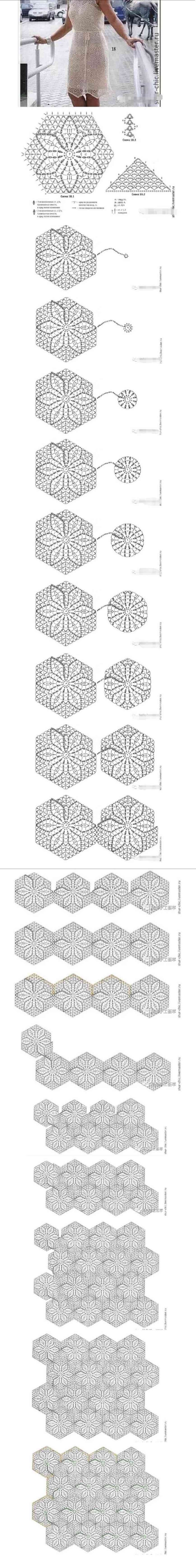 六角花拼接方法图片