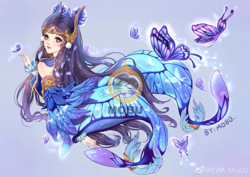 caa_ mobu 王者荣耀貂蝉仲夏夜之梦/蝴蝶梦 已授权 请勿直接拿图二次