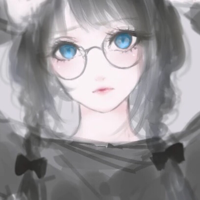 浅笑微颦「萌系动漫头像 喵呜>ω 女生头像 冷艳