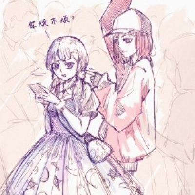 一条废狗狗狗狗 二次元 插画 少女 动漫 兔子不想和你说话 条条 童音