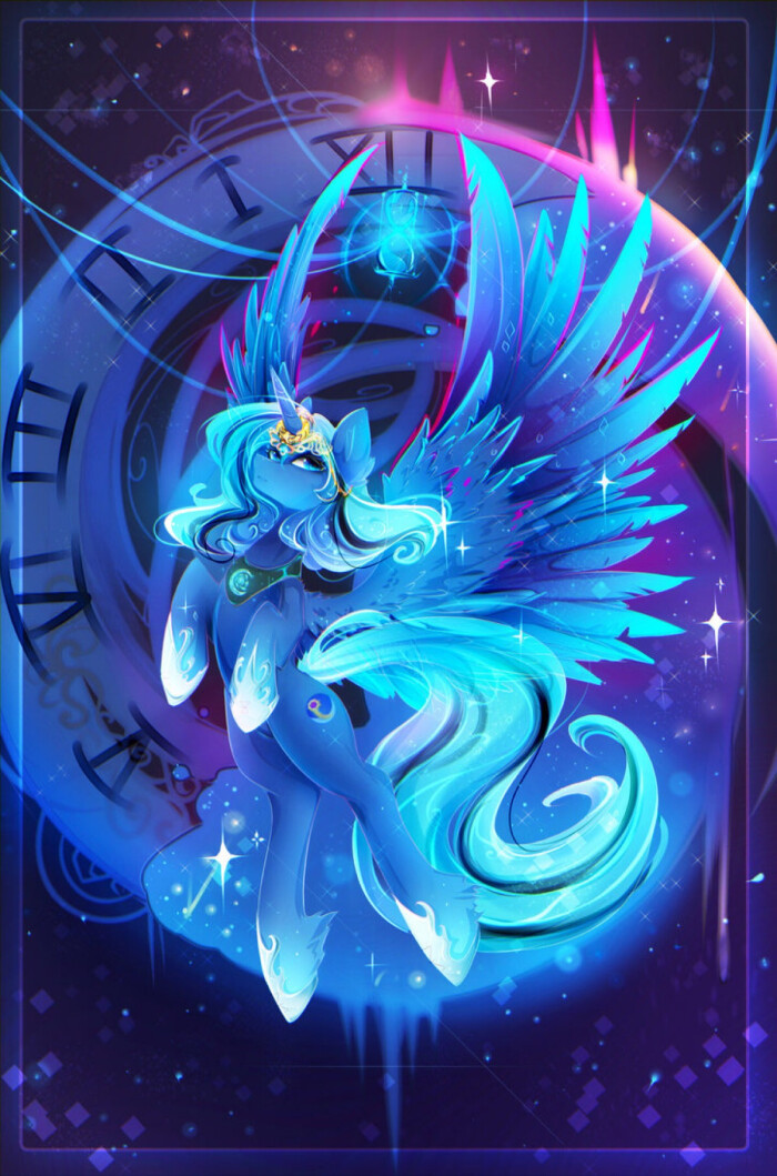 【da站 画师:koveliana 侵权致歉】mlp 小马宝莉 我的小马驹 露娜