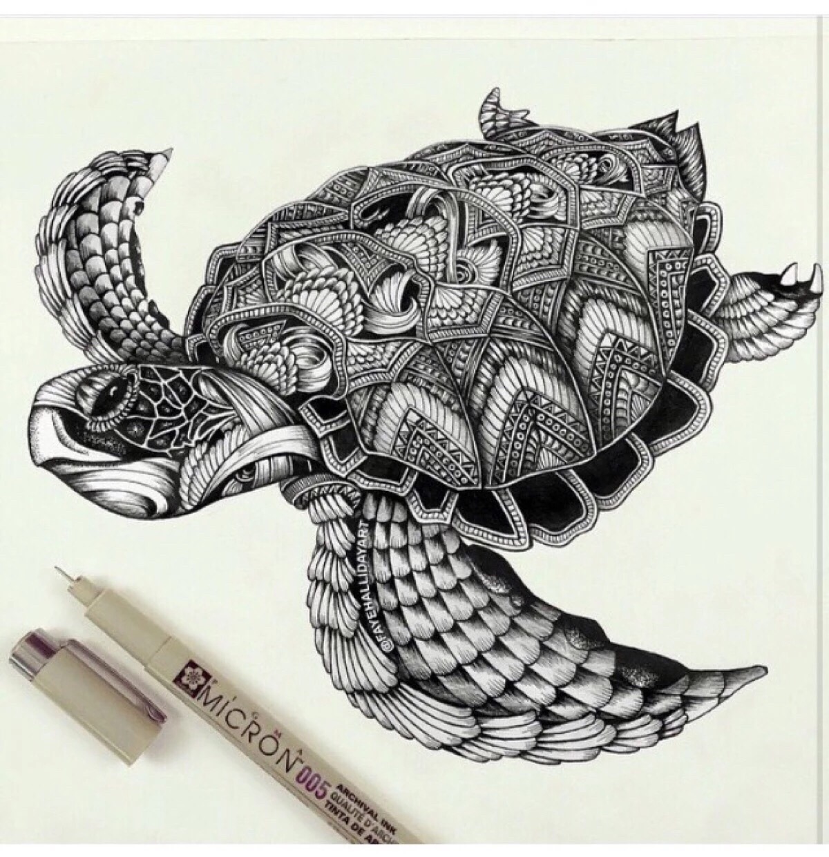 海洋生物 海龟 刺青