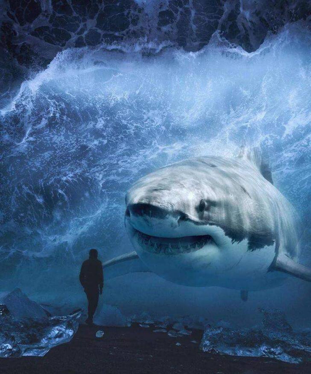 鲨鱼微信背景图霸气图片