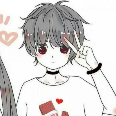 萌 单调 灰发正太 男女情头 比心心 可…-堆糖,美好