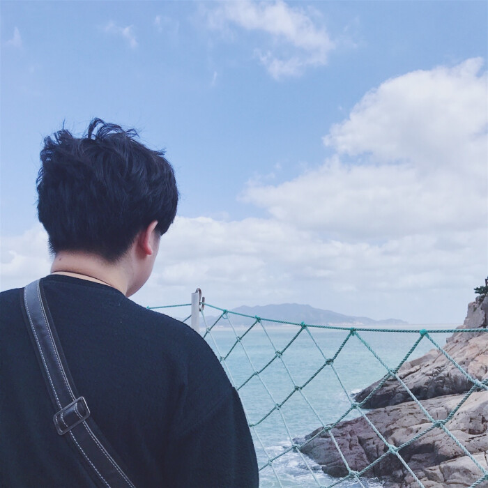 情侣头像.蓝色大海.