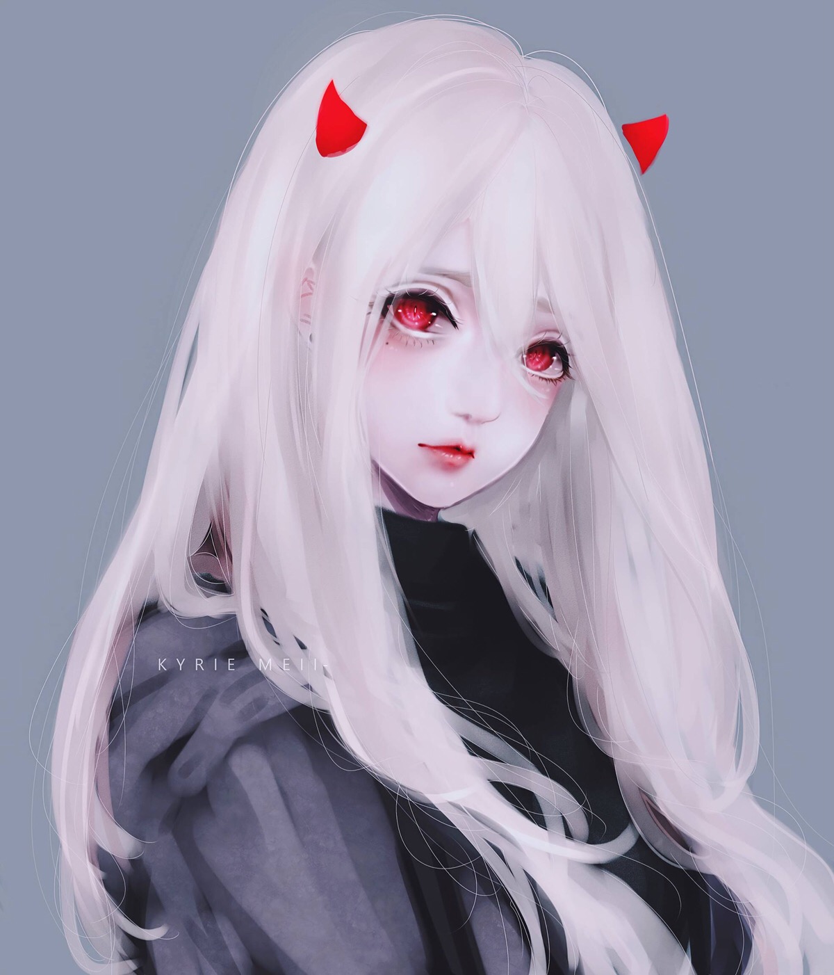 动漫##头像##壁纸# 少女 画师:kyrie meii