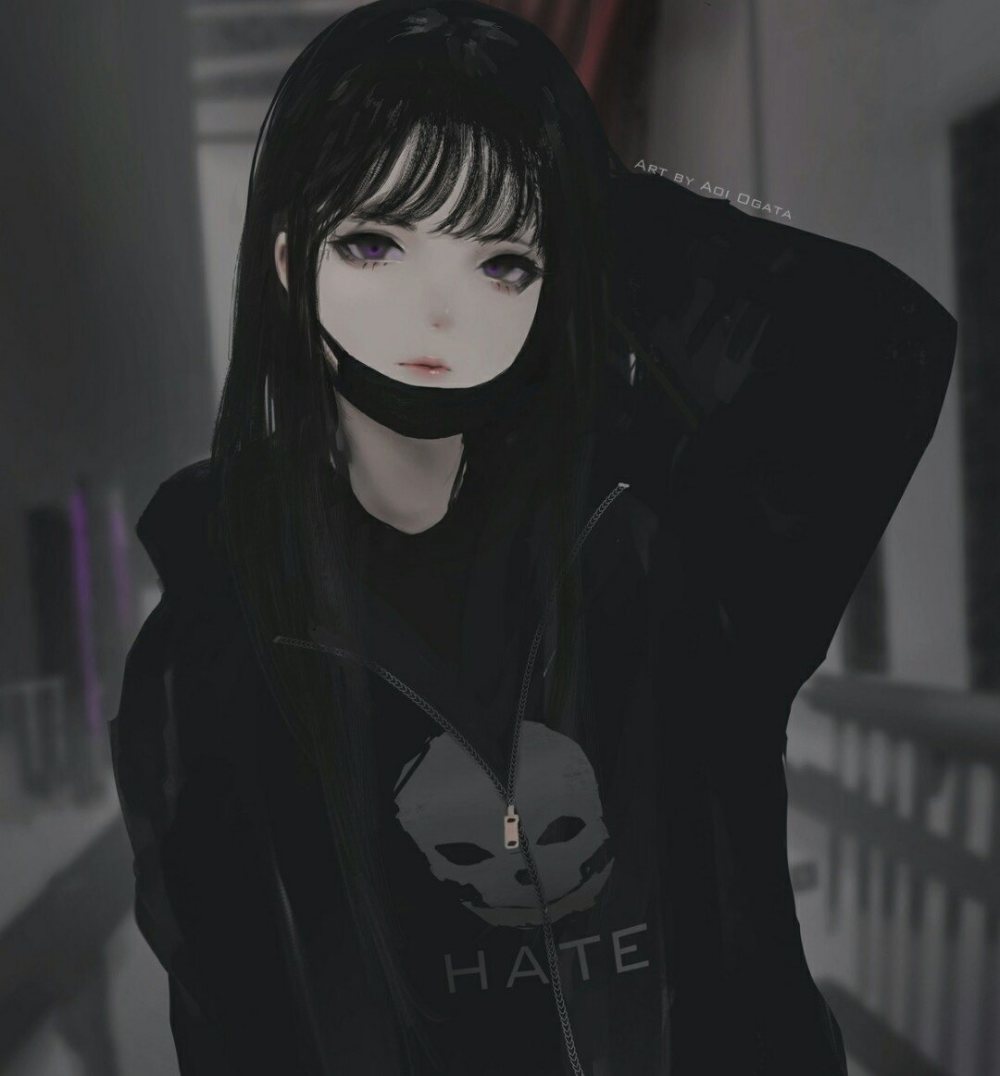 暗黑系头像 少女 个性