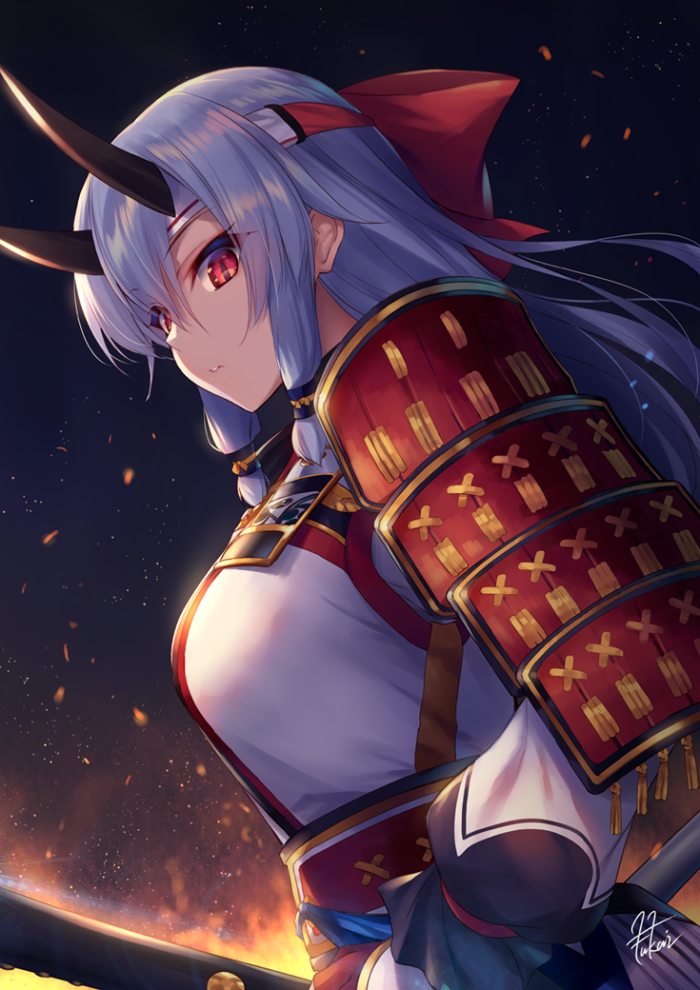 fate/grand order 巴御前 绘师:深井凉介 本作品pixiv id=65453525
