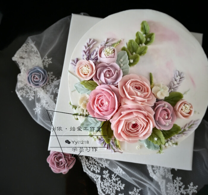 豆沙裱花 韩式裱花