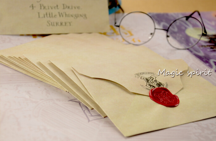 哈利波特周边霍格沃茨入学通知书清单哈利波特车票复古羊皮纸信纸