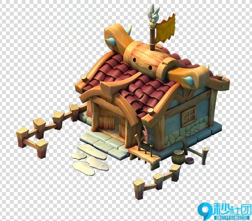q版卡通古代场景模型