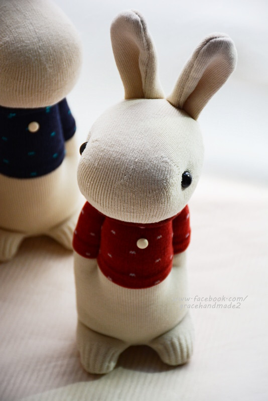 grace的原创袜子娃娃 手作姐接的微博 http://weibo