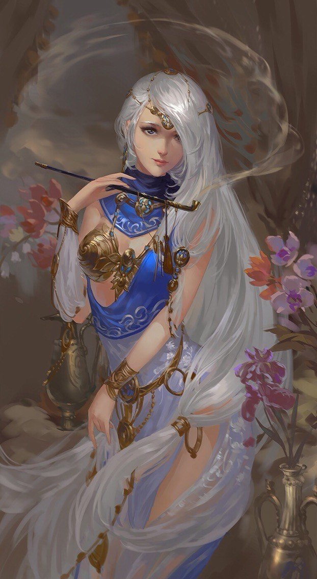古风 壁纸 西域 御姐 触发剧情的神秘女老板