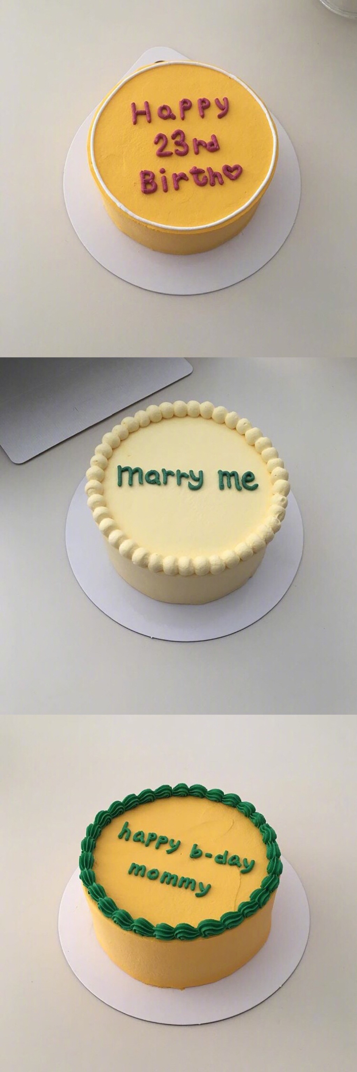 喜欢这样简单小巧的蛋糕