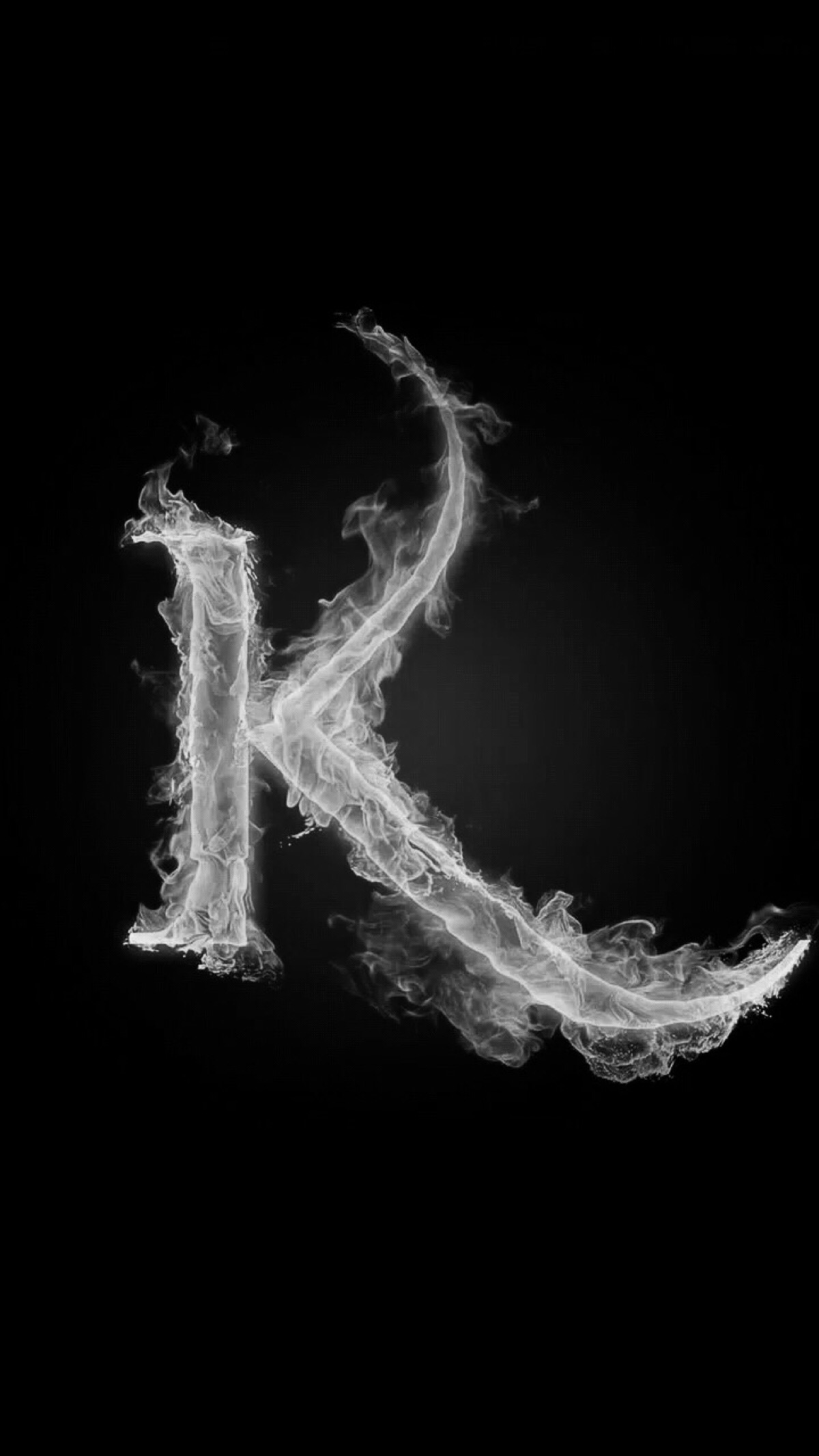 黑白字母k
