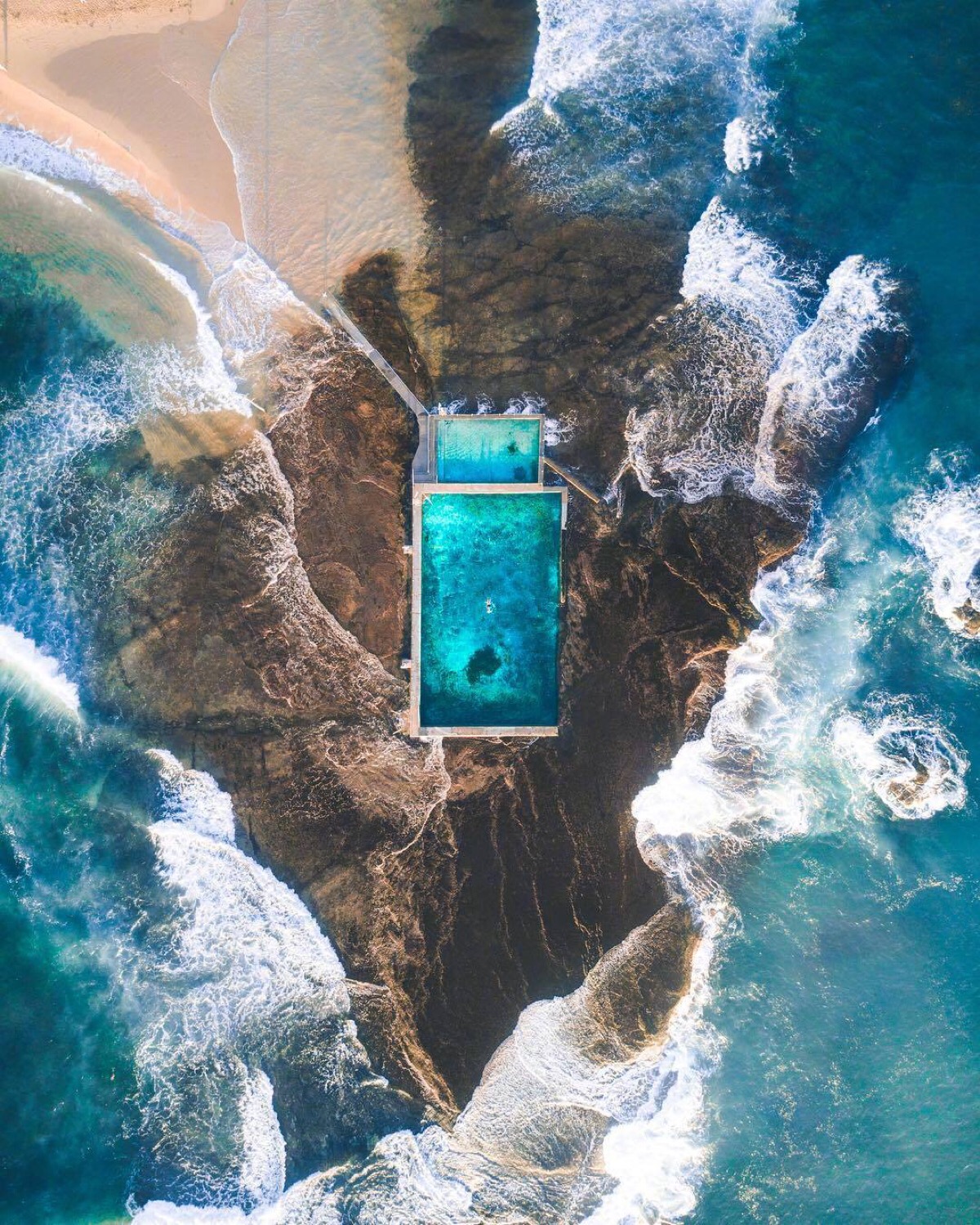 俯拍悉尼海岸线
