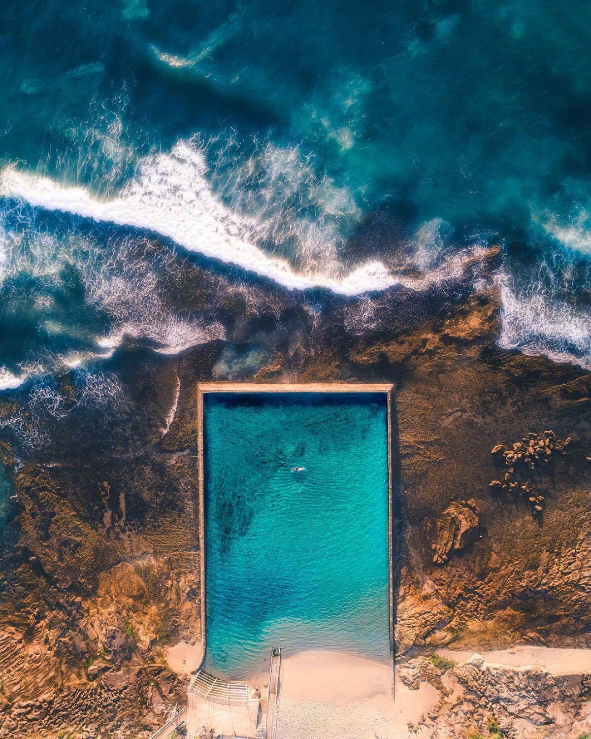 俯拍悉尼海岸线
