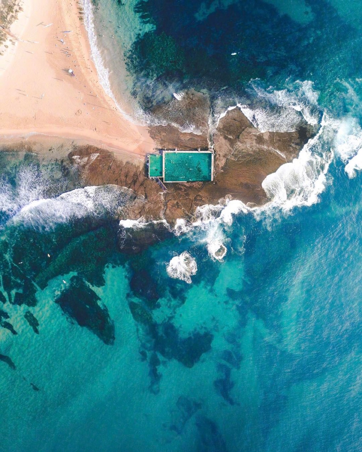 俯拍悉尼海岸线