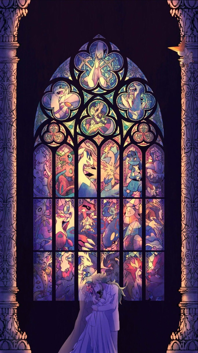 喜欢哥特建筑的这种花玻璃,当然,这是画手画的