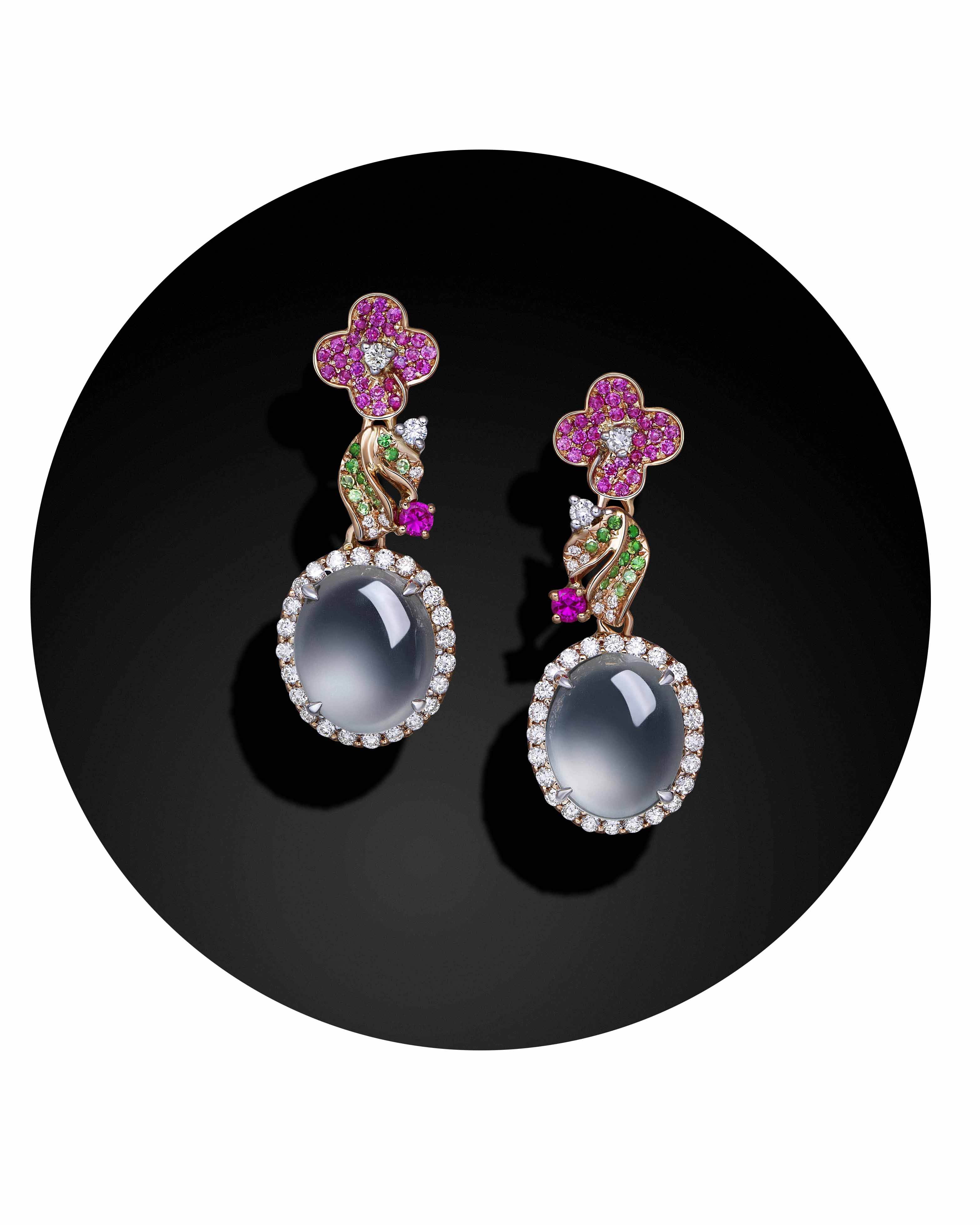 植福缘翡翠耳坠