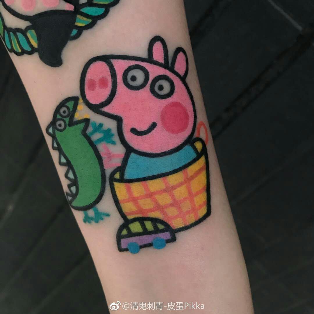 卡通纹身 小猪乔治