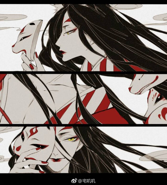 阴阳师玉藻前#图片出自微博以及水印,转侵删.