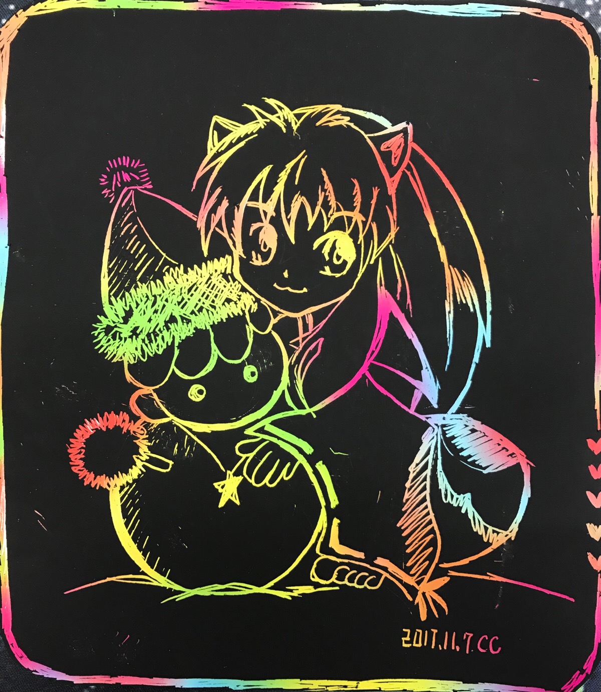 犬夜叉,狗夜叉,刮画