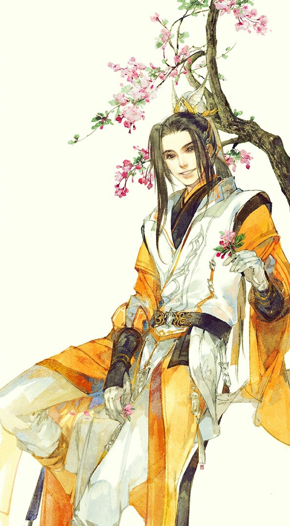 手绘古风男子剑网三·藏剑画师:伊吹五月