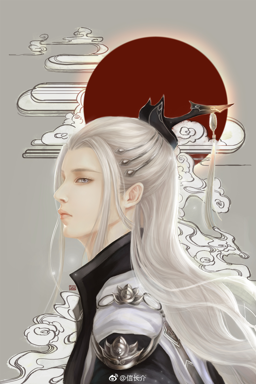 手绘古风男子