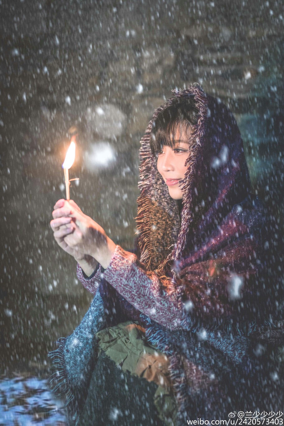 卖火柴的小女孩# 出境:兰少/ 摄影:紫谦/ 后勤@文先森_冷泡着帅炸天