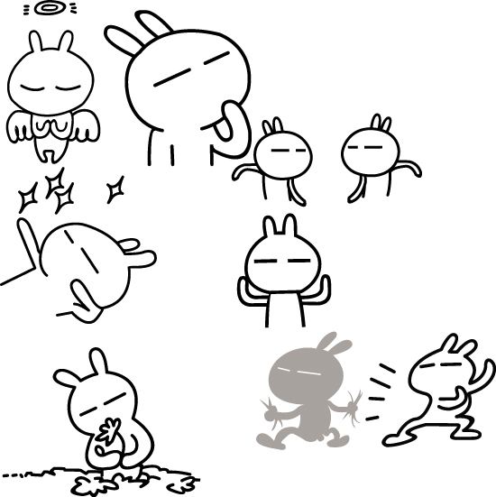【简笔画——兔斯基】