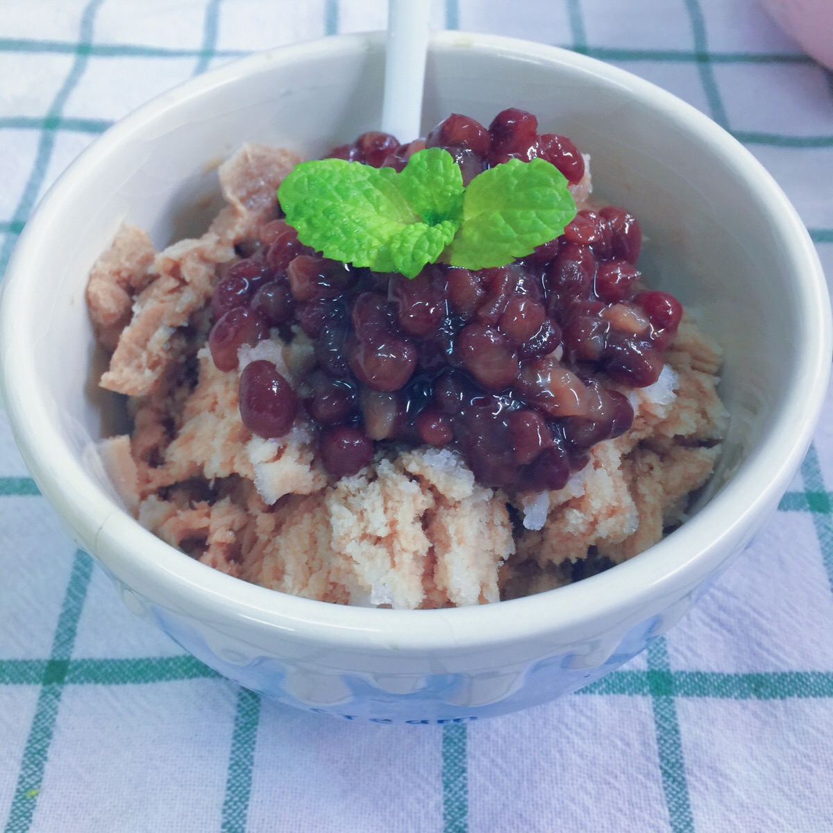 自制红豆绵绵冰