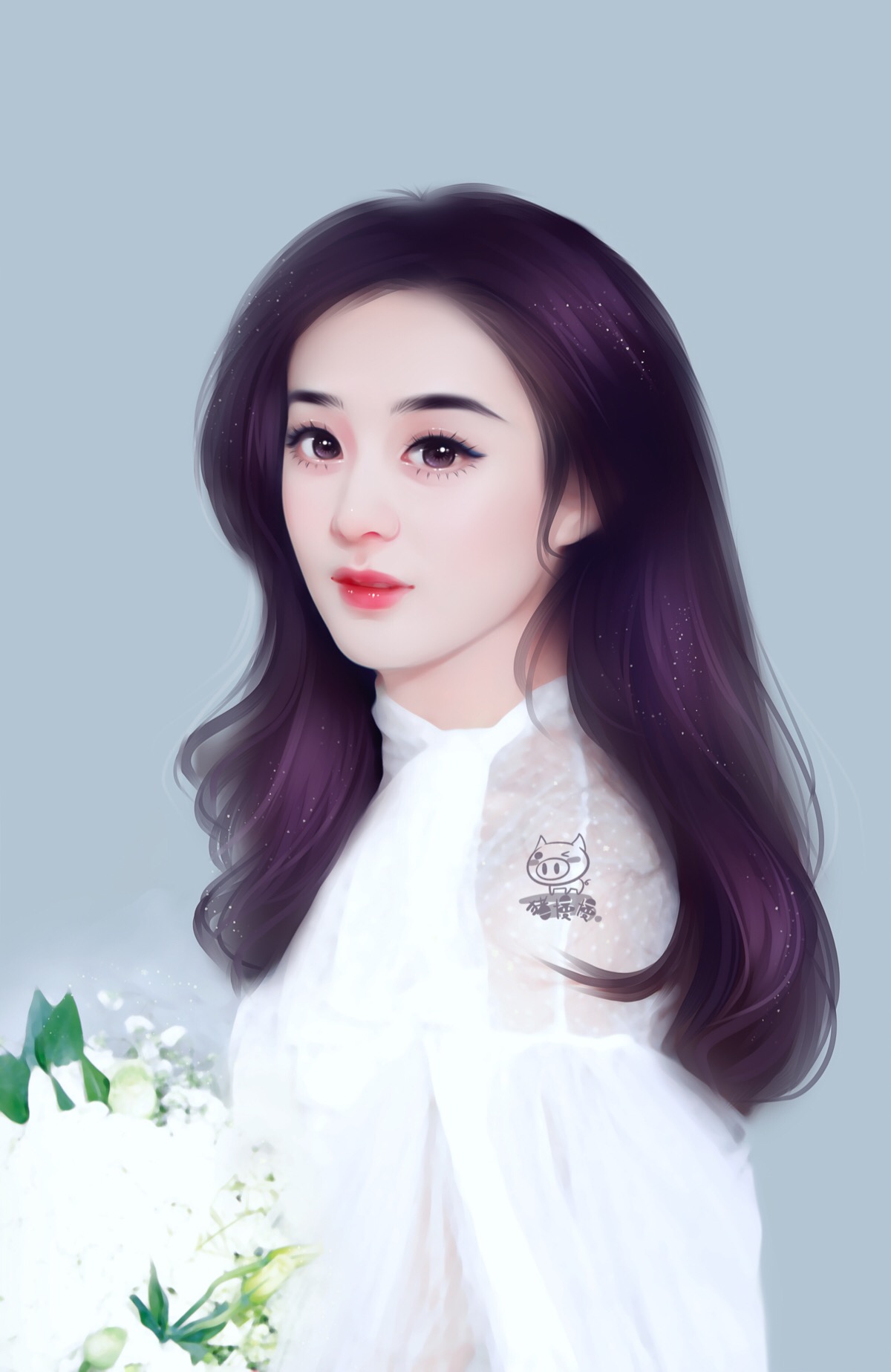 赵丽颖真人转手绘-堆糖,美好生活研究所