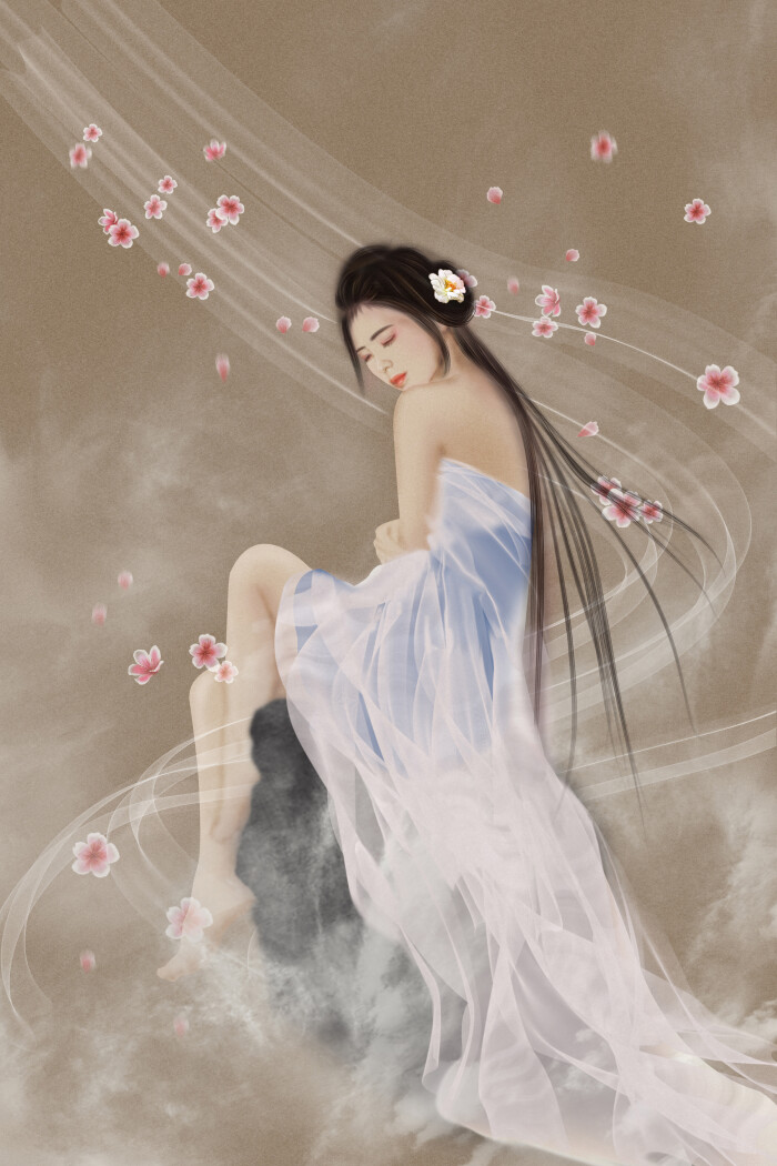 人面桃花相映红~ 绘师:云淡风轻