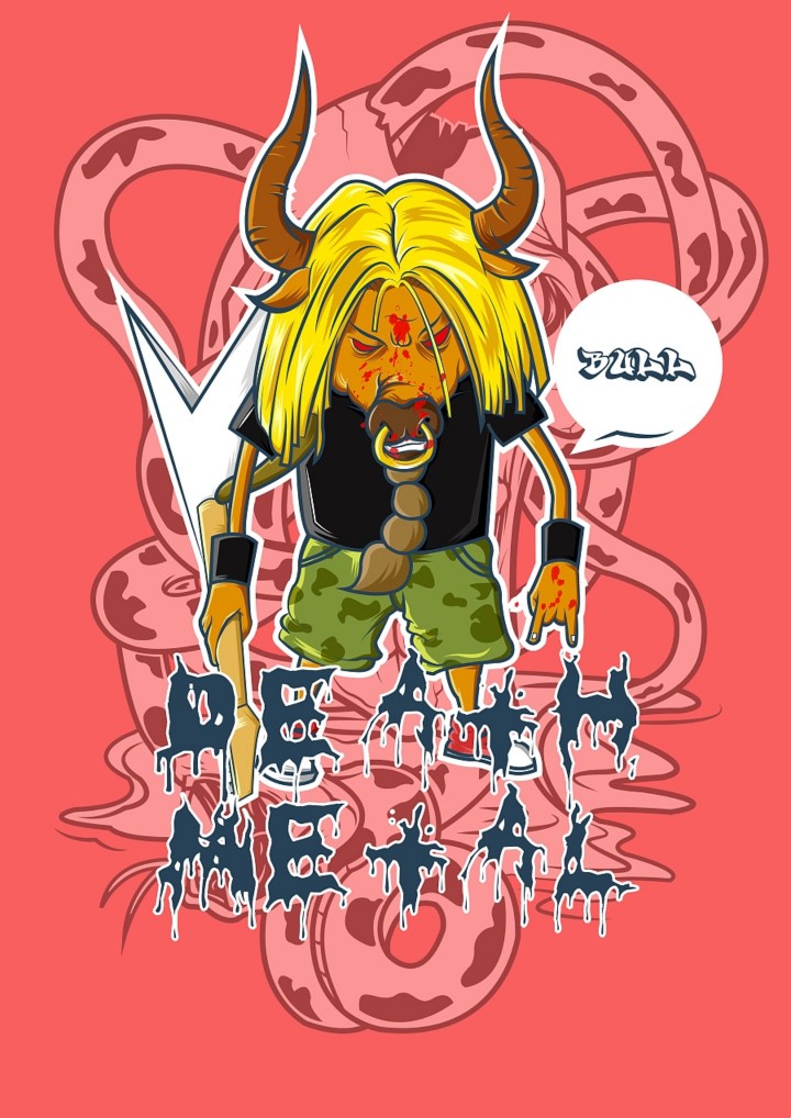 重金属十二生肖形象设计——牛