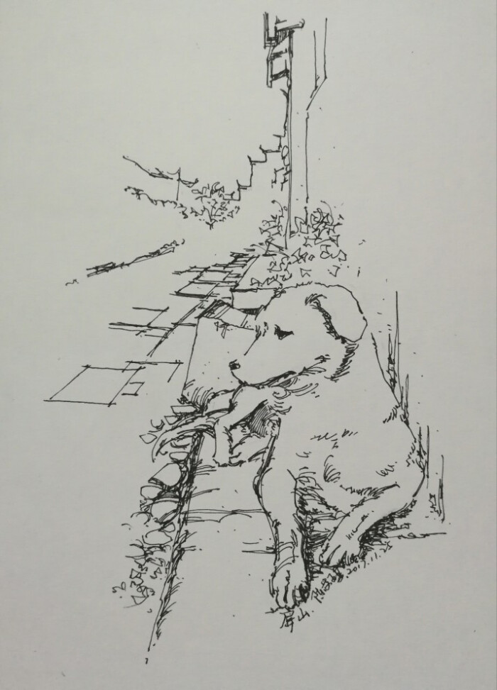 屏山,速写